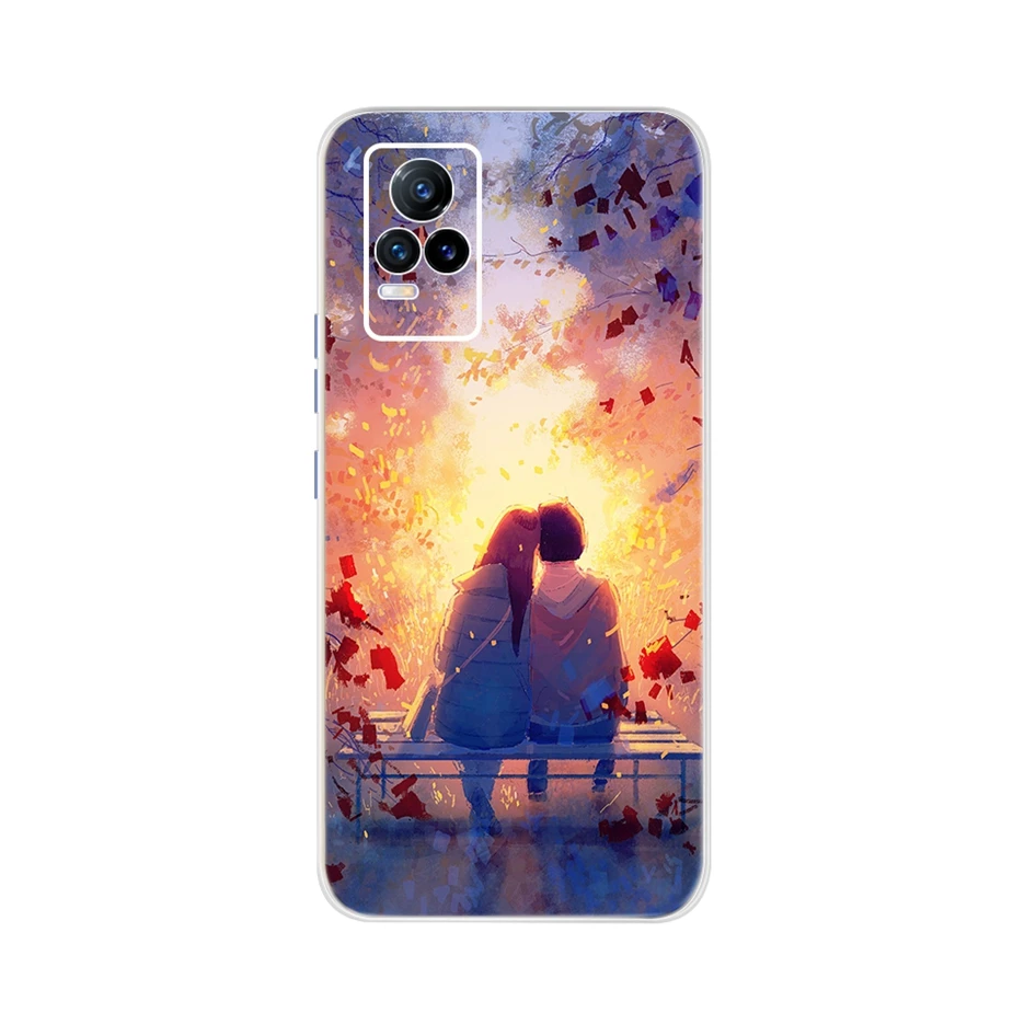 Funda de silicona blanda para Vivo V21E, carcasa trasera de dibujos animados pintados, bonita - imagen 5