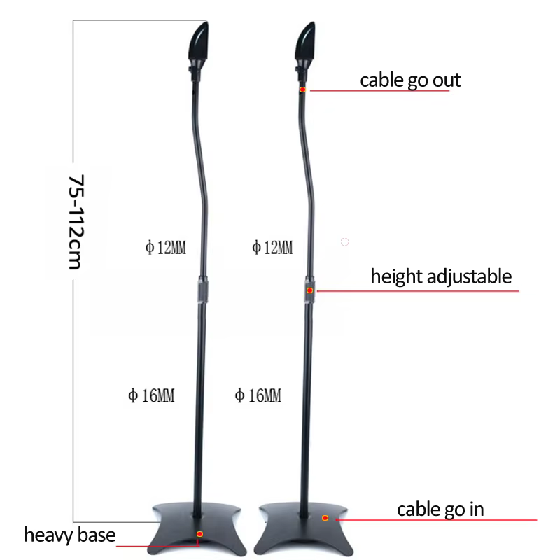 Soporte SF06 Altavoz Ajustable Montaje Z906 75-112cm - imagen 5