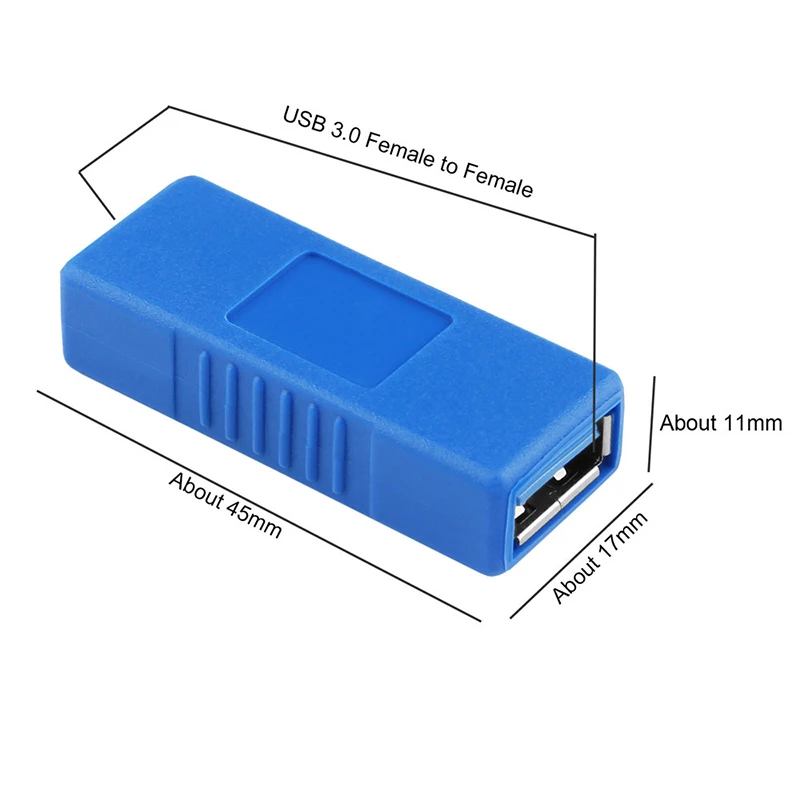 Adaptador Usb 3,0 tipo A hembra, acoplador, cambiador de género, conector Usb, adecuado para Usb hembra A hembra - imagen 5