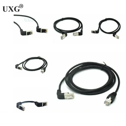 Cable Ethernet Cat 5 RJ45 Macho a Macho Ángulo 90 Grados