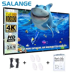 Salange Pantalla de Proyector Plegable para Interior y Exterior