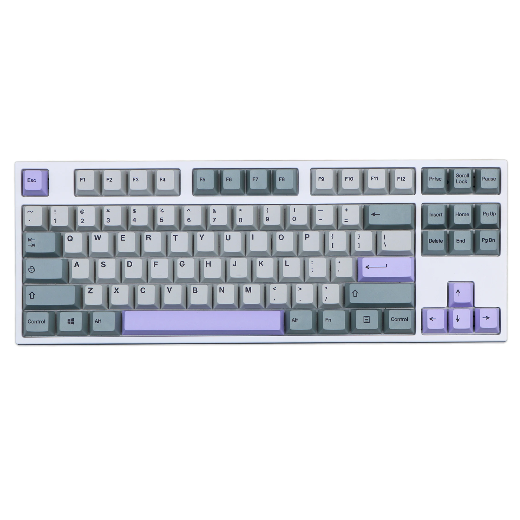 Juego de 151 teclas GMK con silenciado, sublimación de tinte PBT, perfil de cereza, teclas Retro grises para teclado mecánico 64 68 980 - imagen 3