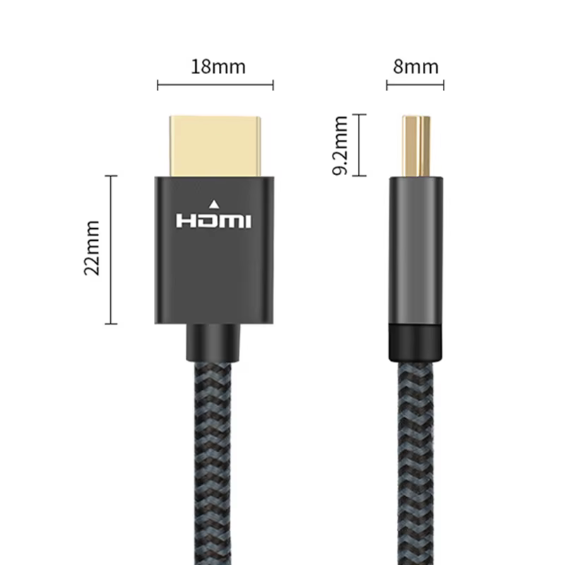 Cable HDMI 2.0 trenzado 30cm – 4K 60Hz para Xbox y PS4 - imagen 3