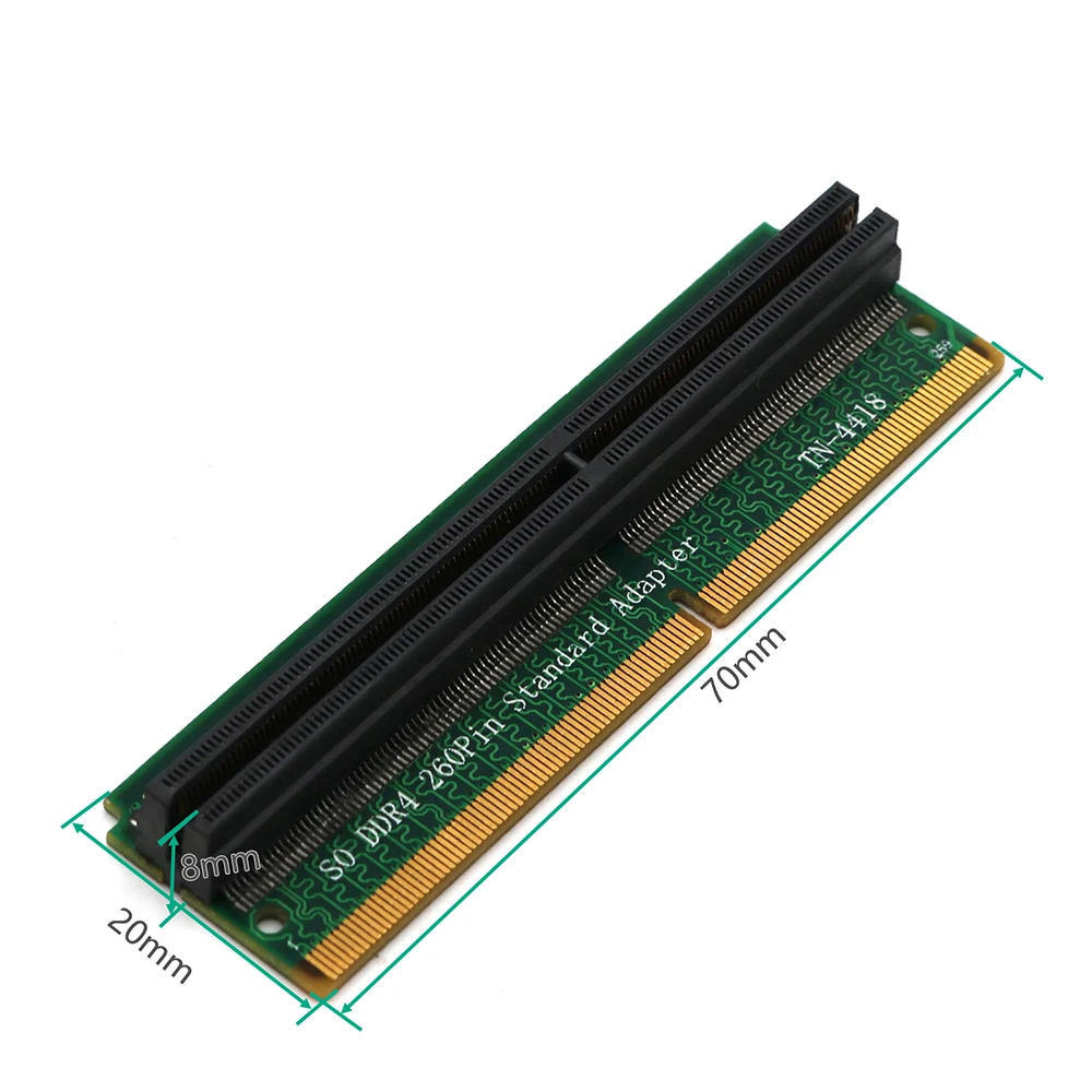 Tarjetas adicionales H1111Z, adaptador de memoria DDR4 SO DIMM, tarjeta elevadora SO DDR4 de 260 Pines, Conector de protección de prueba de memoria para ordenador portátil y PC - imagen 2