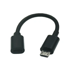 Cable Micro USB OTG Macho-Hembra 0,5m