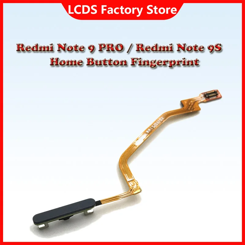 Escáner de huellas dactilares Original para Xiaomi Redmi Note 9 Pro Note 9s, botón de inicio, menú de huellas dactilares, tecla de retorno, Sensor, Cable flexible
