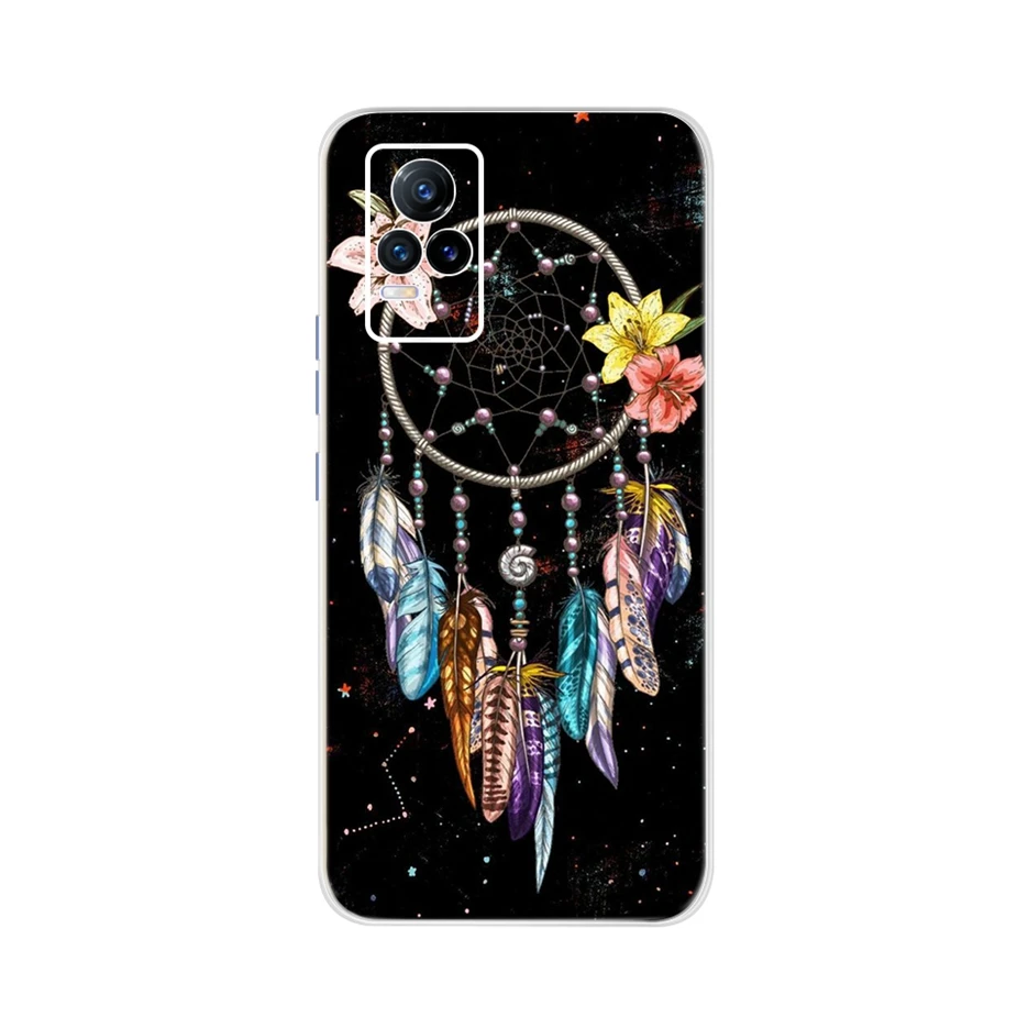Funda de silicona blanda para Vivo V21E, carcasa trasera de dibujos animados pintados, bonita - imagen 4