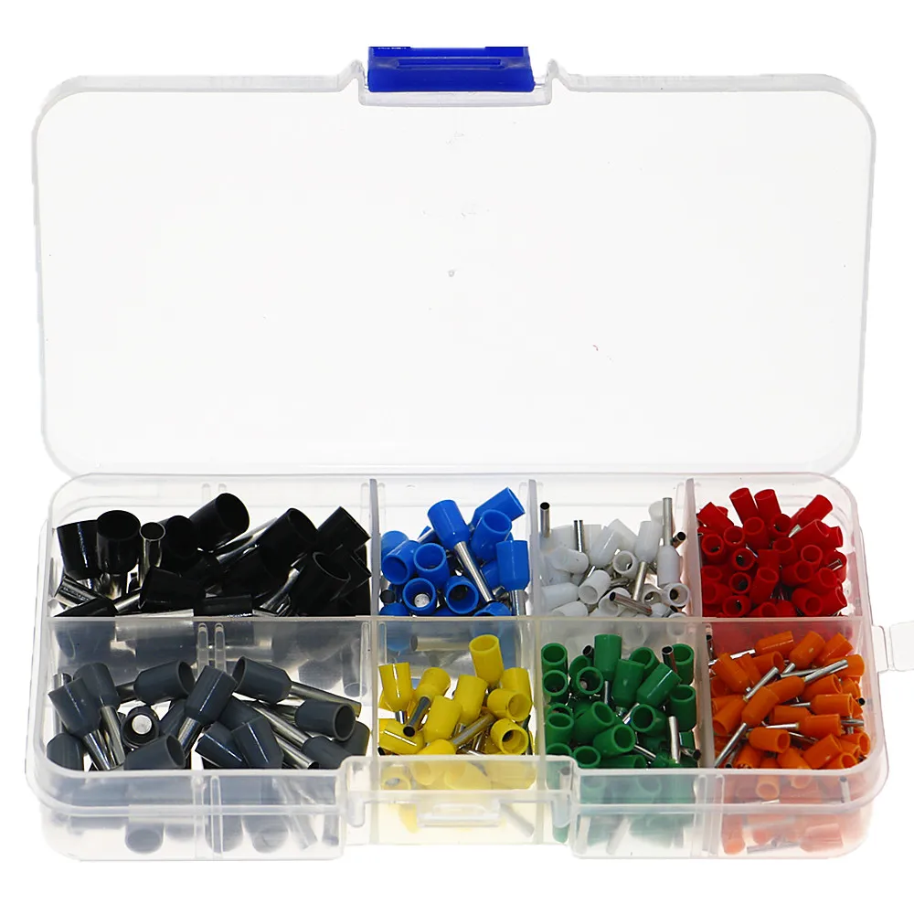 Conector de crimpado de cobre, Terminal de extremo de Pin de cable aislado, 400 unids/caja - imagen 2