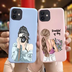 Funda bonita para Apple iPhone 11, 12 Pro Max, 5, 5s, 6, 6s, 7, 8, 9 Plus, X, xR, Xs Max, funda trasera de silicona suave mate