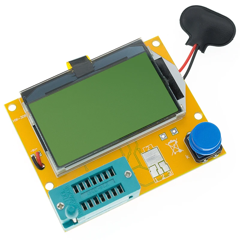 Probador de transistores Digital ATMEGA328, medidor de diodo de retroiluminación, capacitancia de triodo ESR MOS/PNP/NPN L/C/R B03, 12846 LCD, LCR-T4 - imagen 5