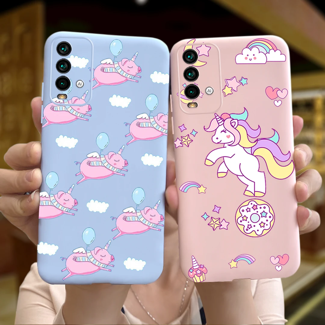 Funda bonita de gato para Xiaomi Redmi 9 T, funda trasera de silicona suave para Xiaomi Redmi 9 T 9 T, Coque, parachoques de moda - imagen 2