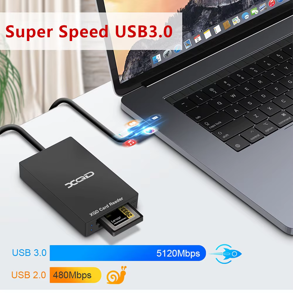 UTHAI Q02 Rocketek Lector de tarjetas USB 3.0 Tipo C XQD - imagen 5