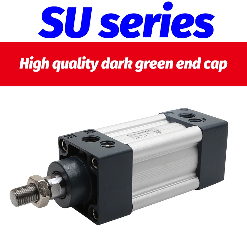 Cilindros de aire de doble acción, cilindro neumático de varilla única SU32, 40, 50mm, carrera 25-300, serie SU50X100-S SU40X75S - imagen 2