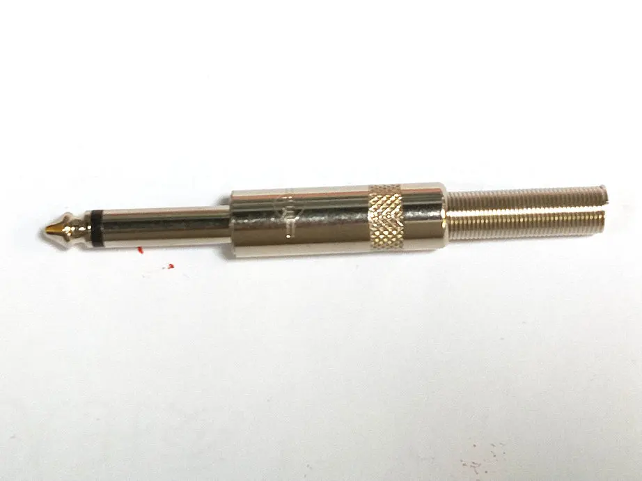 Adaptador de cable de audio y vídeo de metal, conector macho MONO de 6,35mm y 1/4 pulgadas, nuevo, venta al por mayor - imagen 3