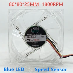 Ventilador PC 80mm LED 12V 3 pines Original