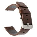 Brown silver buckle