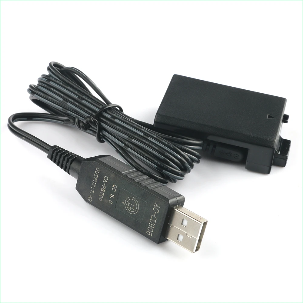 Batería simulada LP E5 LPE5 ACK-E5 acoplador CC para Canon EOS 450D 500D 1000D Kiss F X2 X3 Rebel XSi XS T1i - imagen 2