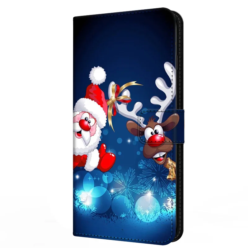 Fundas de cuero navideñas para Honor Magic 6 Pro, funda Magic6 Lite, bonita funda tipo billetera con soporte, Honor Magic 6Pro Pro 6Lite - imagen 5