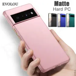 Funda trasera de lujo para Google Pixel 6 Pro, carcasa dura mate a prueba de golpes, protección de color puro