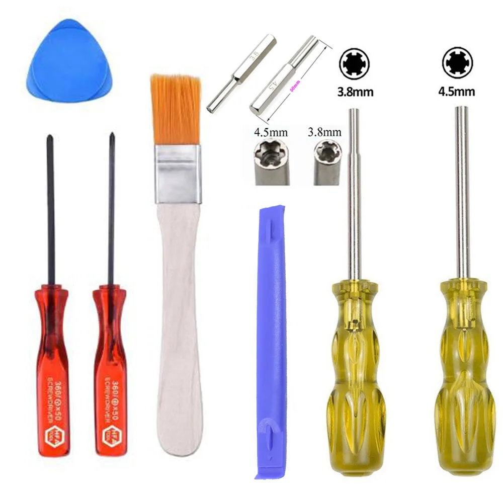 YUXI-Juego de destornilladores de 2mm, juego de brocas con mango para SNES, NGC, switch, NS, cartucho de juego SEGA, 3,8, 4,5, 1 Juego - imagen 2