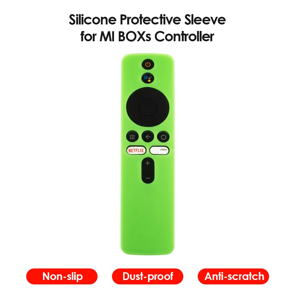 Funda de silicona para mando a distancia Xiaomi Mi Box S/4X Mi, Protector suave y liso para mando a distancia - imagen 3