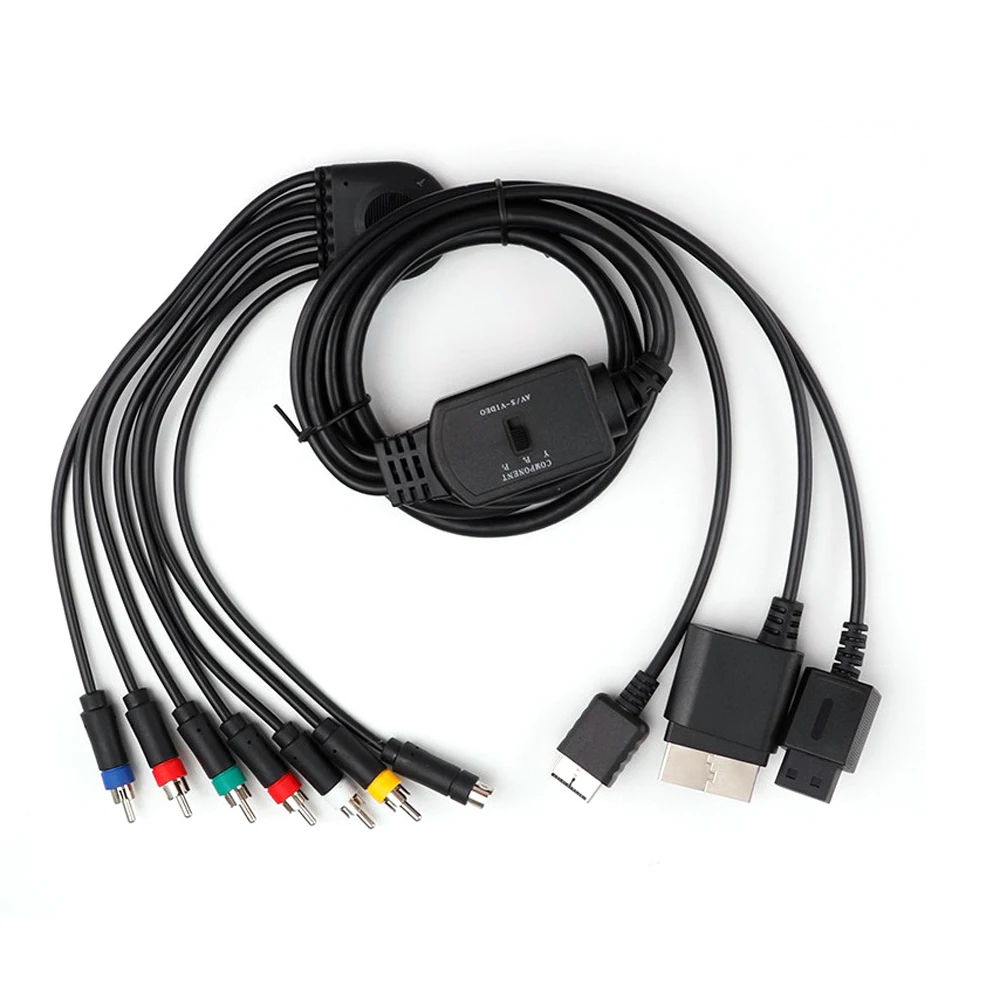 10 Uds cable de componente de alta calidad cable de audio y vídeo S para consola de juegos XBOX360/Wii/PS2/PS3 1,8 m - imagen 3