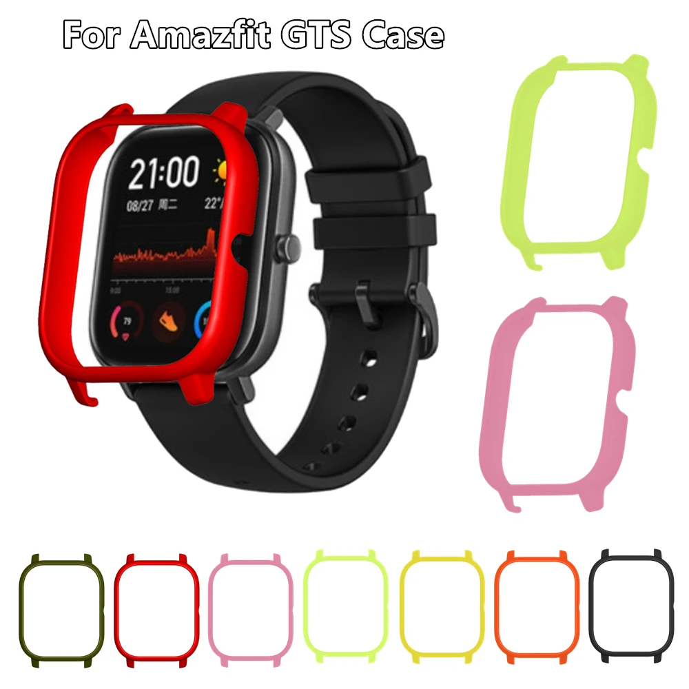 Funda protectora de PC para Xiaomi Amazfit GTS, marco de reloj inteligente, funda protectora de plástico para parachoques Huami Amazfit GTS