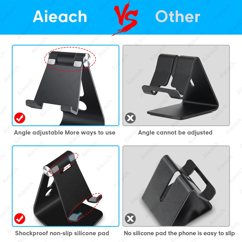 Soporte Universal de escritorio para tableta y teléfono, soporte para tableta con rotación de Metal para iPad 7,9, 9,7, 10,5 y 11 pulgadas, para Samsung, Xiaomi, Huawei - imagen 3