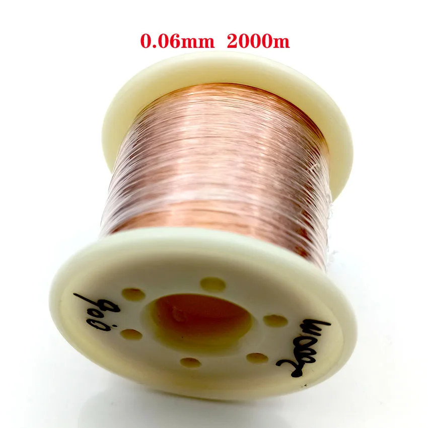 0,05mm 0,06mm 2000m alambre de cobre alambre esmaltado de poliuretano Qa-1-155 0,07 0,08 0,09mm 1000m 2000m metros/pc - imagen 4