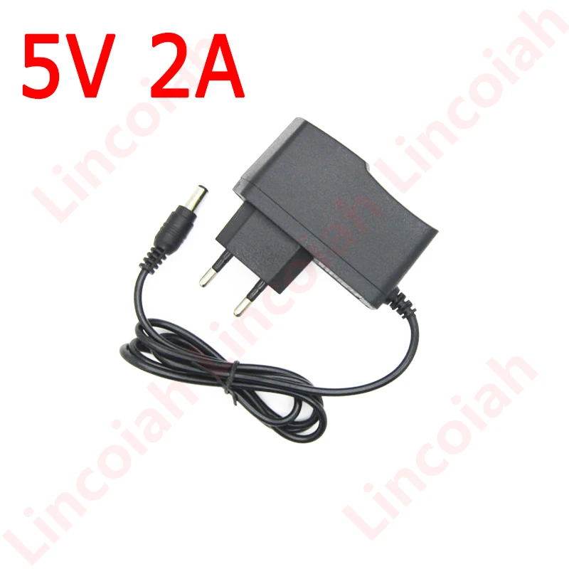 Adaptador de corriente de caja de TV Android para X96 mini/T95/V88/A5X MAX X88 H96, convertidor de AC-DC, cargador de corriente de 5V/2A, enchufe de CA para Reino Unido, UE, AU, EE. UU.