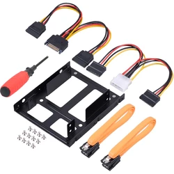 Adaptador SSD kit montaje para bahía con cables SATA y alimentación