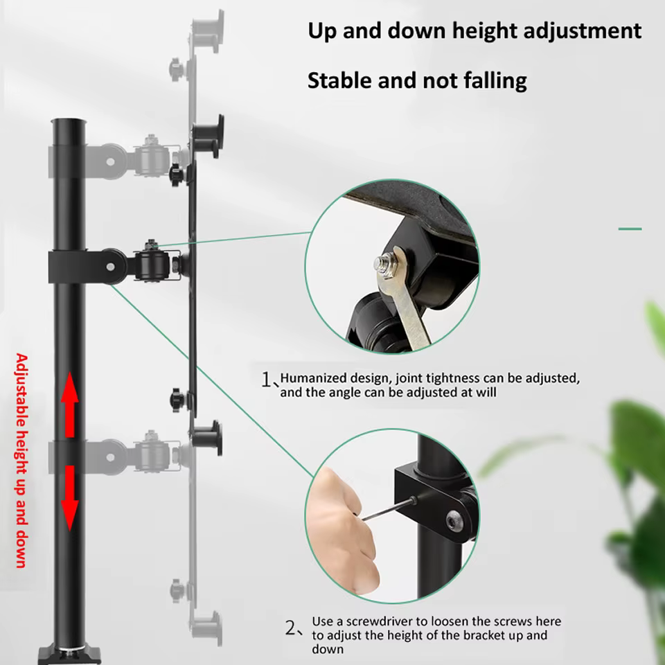Soporte pared tableta aluminio 360° universal iPhone iPad Xiaomi Mipad - imagen 4