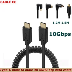 Cable USB-C Retráctil 10 Gbps 4K para MacBook y Móviles