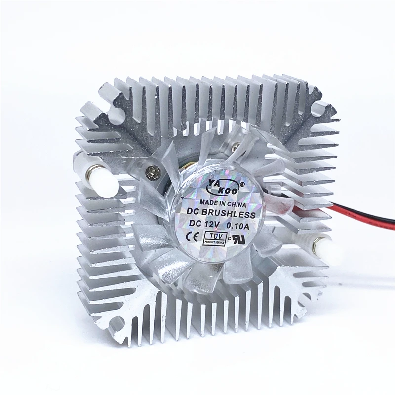 Ventilador BGA de 5V de cc, 12V, 0.1A, 55mm, tarjeta gráfica, Chips de puente, enfriador de disipador de calor, 2 pines - imagen 5