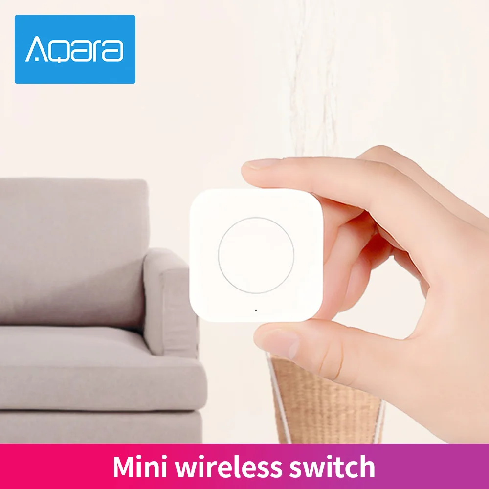 Aqara-Mini interruptor inalámbrico con Sensor de casa inteligente, botón zigbee, conexión remota, Control de una tecla con Xiaomi Mijia, Apple Homekit - imagen 3