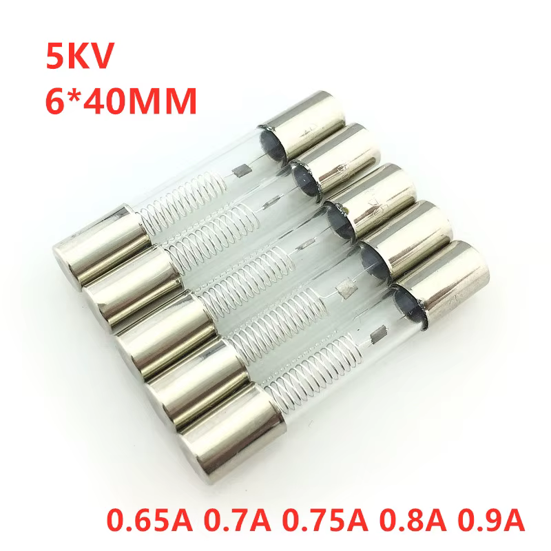 Fusible Tubo Vidrio 5KV 6x40mm para Microondas Alta Presión Comercial - imagen 3