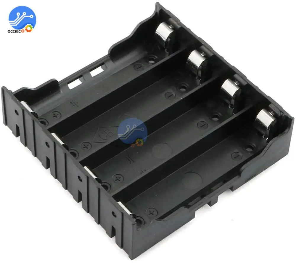 Caja de almacenamiento de batería 1x2x3x4x18650, 1, 2, 3, 4 ranuras, soporte para banco de energía 18650, contenedor de baterías con Pin duro - imagen 5