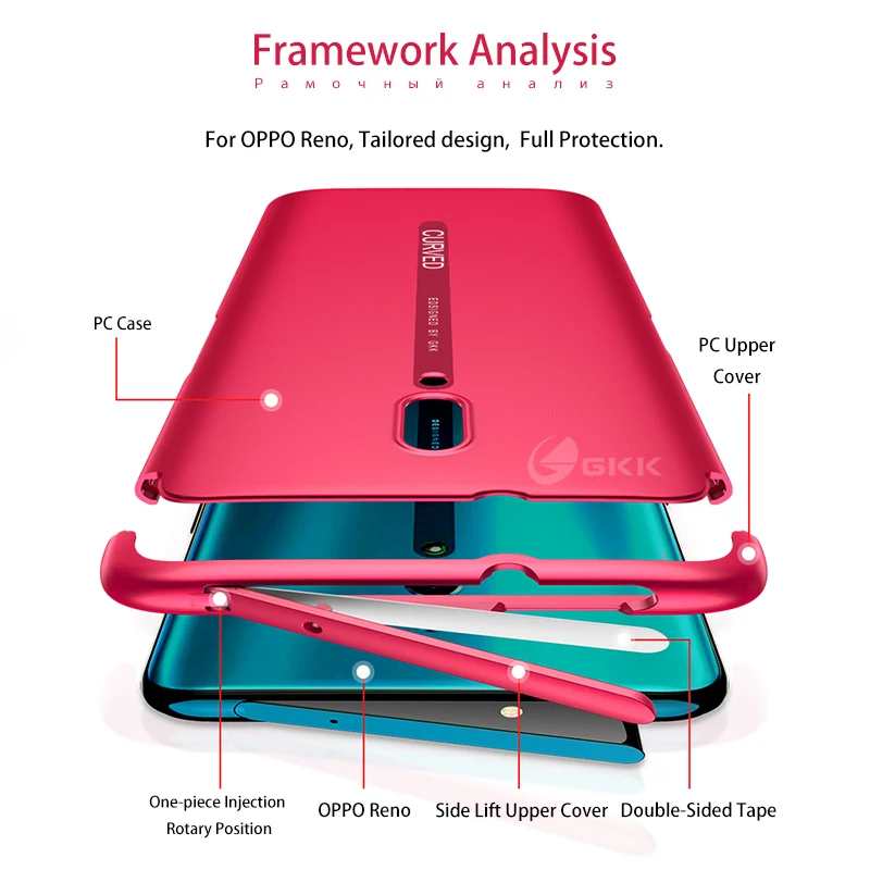 Funda 2 en 1 para OPPO Reno 2 Z 10X Zoom, funda protectora ultrafina a prueba de golpes para OPPO Reno 2 Z 10X Zoom 5G - imagen 3