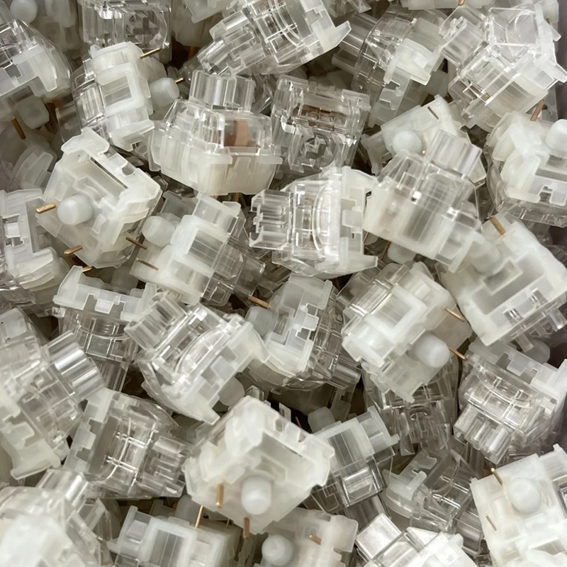 Interruptor mecánico TTC Frozen V2, teclado silencioso lineal de 39g, 3 pines, sensación de mano igual que en oro, rosa, RGB transparente - imagen 5