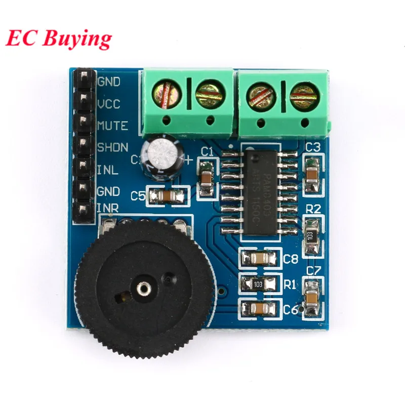 Módulo de placa amplificadora PAM8403, Mini 2,5 V a 5V, 2x3W, potencia Digital, Audio, Clase D, 2 canales, 3W, Control de volumen, USB, HXJ8002, 1 ud.-5 uds. - imagen 3