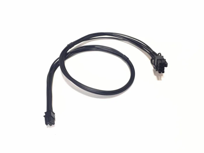 10 unids/lote Mini Cable de alimentación PCIe PCI-E de 6 pines a 8(6 + 2) pines para Apple iMAC Mac Pro G5 tarjeta de vídeo de torre 60cm 6P macho a 8 pines macho - imagen 4