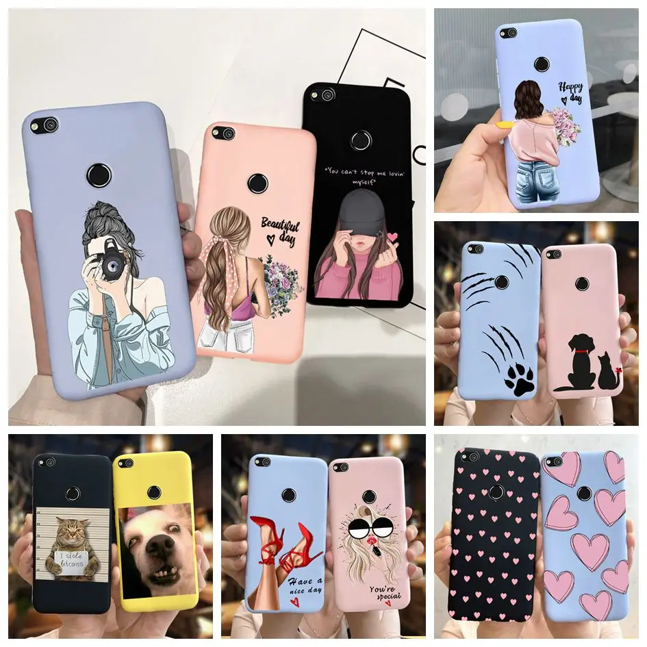 Funda de silicona suave para teléfono móvil, carcasa de TPU para Huawei P8 P9 Lite 2017, 2017 PRA-LX1