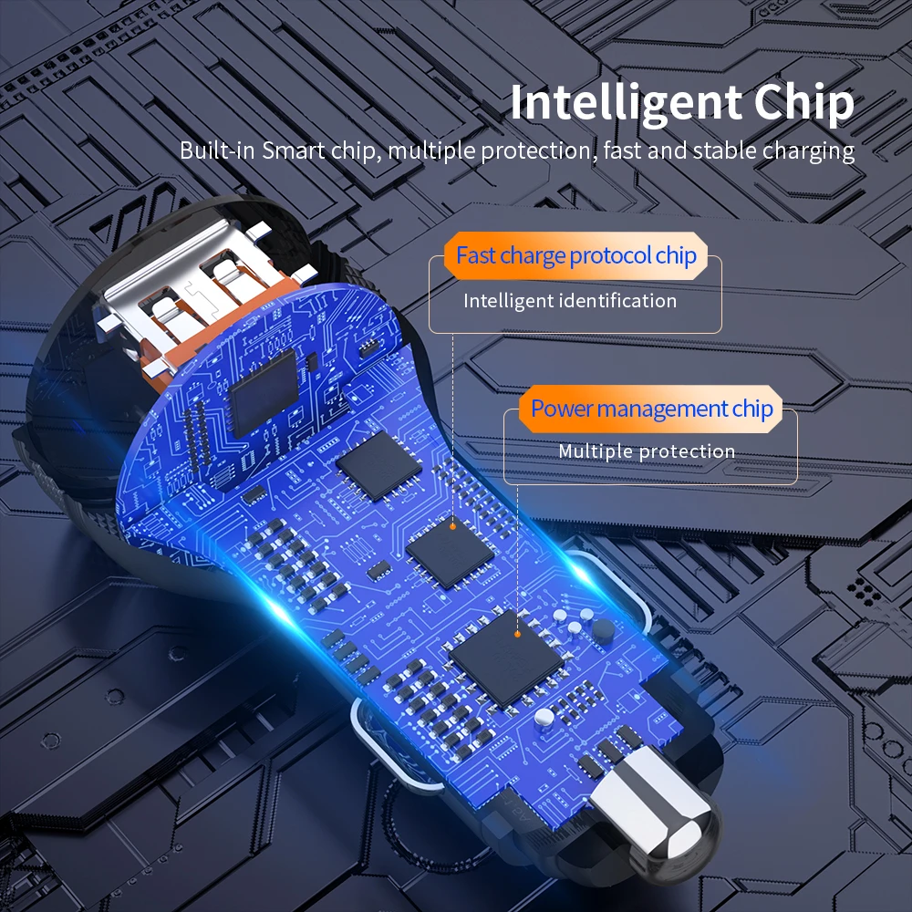 Essager-cargador Mini USB para coche, dispositivo de carga rápida 3,0 para iPhone 14 13 Xiaomi, tipo C QC PD 3,0 - imagen 3