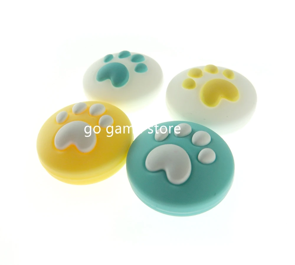 1 Juego para interruptor NS, protección basculante izquierda y derecha, tapas de mango de garra de gato de silicona duraderas con forma de seta