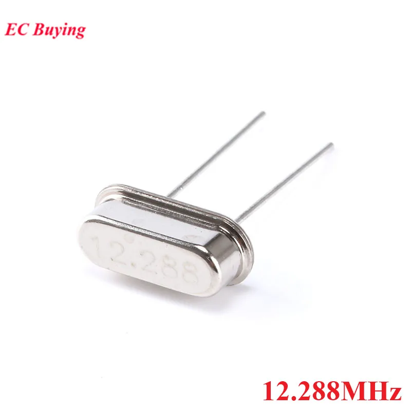 10 unids/lote 12,288 MHz 12,288 MHz 12,288 M Hz Mini resonador pasivo HC-49S oscilador de cristal de cuarzo - imagen 5