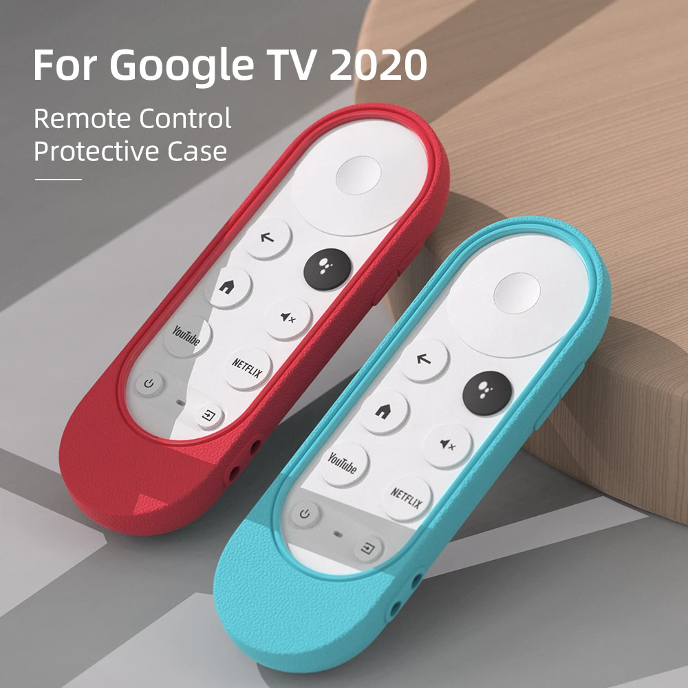 Funda de silicona SIKAI para Chromecast para Google TV 2020, funda protectora a prueba de golpes con control remoto por voz para Google Remote Chromecast