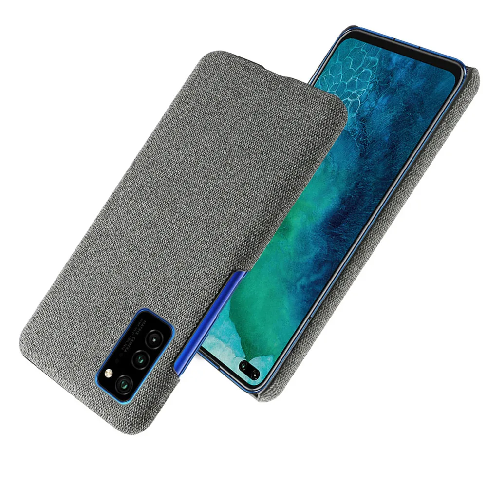 Fundas de tela para Honor View 30 Pro, carcasa delgada Retro de tela dura para Honor View30 V30 V 30 Pro, Coque Capa - imagen 3