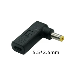 Adaptador USB-C a conector DC compatible con Lenovo HP Dell Asus