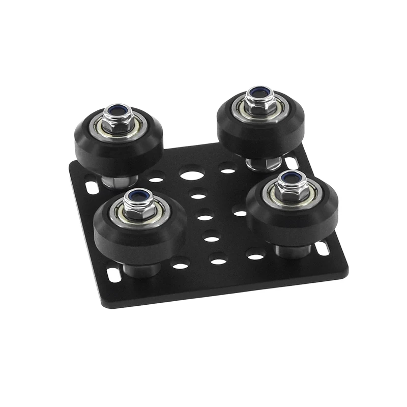 Piezas de impresora 3D, juego de placas de pórtico de 2020 V, polea de placa deslizante especial para ruedas de perfiles de aluminio con ranura en V 2020 - imagen 4