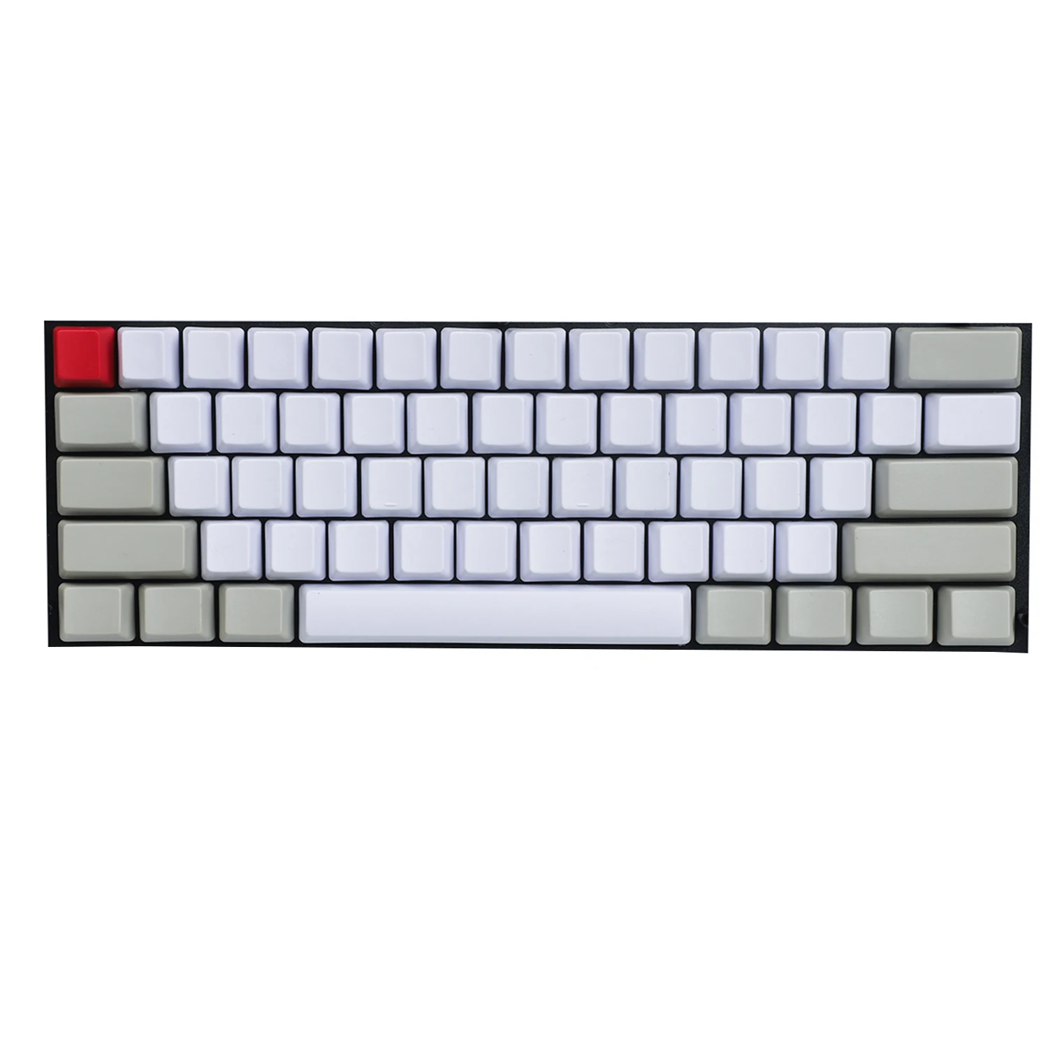 Teclas mixtas blancas y grises de 104 teclas, teclas gruesas de perfil OEM PBT para teclado mecánico 87 61 MX - imagen 5